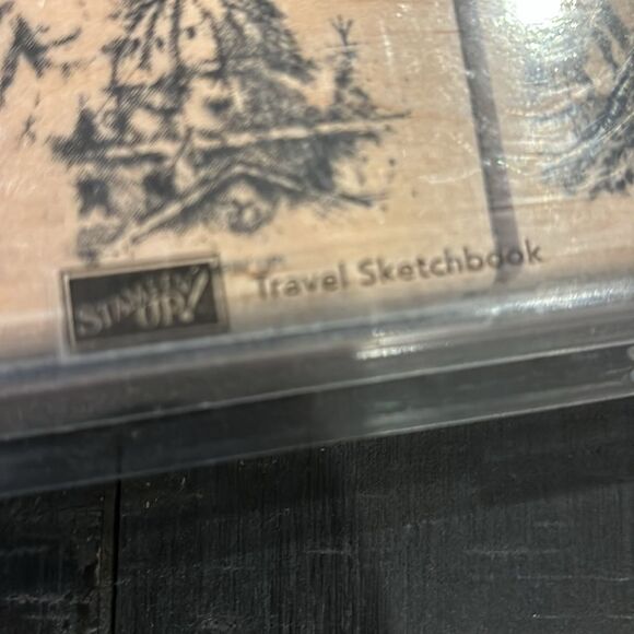Stampin Up Travel Sketchbook Rubber Stamp Set 6 2006 Retired Craft Stationary - Picture 6 of 8